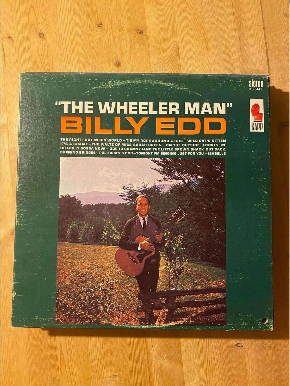 Billy Edd – The Wheeler Man Vintage 33rpm VG+ AB29